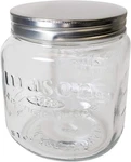 Grant Howard Jumbo Mason Embossed Glass Storage Jar, 92 Ounces, Clear. Fixed Price $28.99.