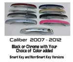 Black Chrome Door Handle Overlays 2007-2012 Fits Dodge Caliber You Pick Color. Fixed Price $70.00.