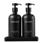 Glass Kitchen Soap Dispenser Set With Ceramic TRAY,16.9 Floz Hand Dish So.... Fixed Price $49.34.
