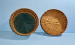 Vintage Native American Hand Woven 2 Pc Sweet Grass Sewing Tools Basket W/blue. Fixed Price $24.00.