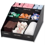 Vertiflex VFCC1200 Condiment Organizer 9 Comp Black 12X16X7.5. Fixed Price $120.78.