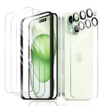 Fynorao 3+3+1+1-PACK, Screen Protector 15 Hd 3+3+BACK Film+easy Align, Clear. Fixed Price $13.58.