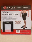 Bally Total Fitness 400 Capacity Digital Bathroom Scale Clear Glass. Fixed Price $13.99.