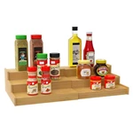 Lenwi Spice Rack Organizer For Cabinet, Tier 8.74X8.74X3.35, Bamboo. Fixed Price $28.41.