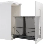 Hafele X 28 Qt Pull-out Double Waste Bins With Soft-close Slides, Bottom-mount. Fixed Price $324.00.