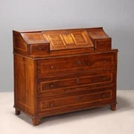 Antique Flap Cabinet Maple Bronze 5 Drawers Italy Xix Century Original. Fixed Price $2295.00.