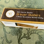 Natural Bamboo 4 Pcs Adjustable 17 - 22 Drawer Dividers Organizers 2.8 Tall. Fixed Price $24.00.