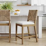 Beacon Bar Stool With Solid Wood Frame By Nathan James (set Of 1). Fixed Price $150.00.