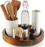 Tidita Acacia Lazy Sn For - Wooden Turntable Serving. Fixed Price $35.07.