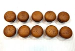 Lot Of 10 Maple Wood 3/4" Round Knobs Drawer Cabinet Pulls Handles. Fixed Price $10.99.