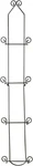 Tripar Vertical Wall Plate Rack, Black Display (4 Tiers) - Lightweight & Durable. Fixed Price $37.95.