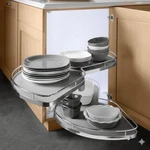 Hafele Kessebohmer Lemans Ii 2-SHELF Lazy Susan Set Blind Corner Cabinet Stora. Fixed Price $699.49.