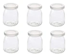 6 Pcs Yogurt Pudding Jars Bottles With Plastic Lids Ideal For 5.5 Oz (150ML). Fixed Price $20.41.
