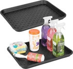Idesign Plastic Under Sink Mat Tray For Kitchen Cabinet, Bathroom, Black. Fixed Price $34.66.