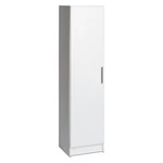 2 Shelf Narrow Wooden Cabinet Storage European Style Adjustable Shelves White. Fixed Price $306.99.