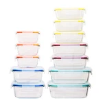 Imperial Home 24 Pcs. Glass Meal Prep Storage Container Set W/ Snap Locking Lid. Fixed Price $54.95.