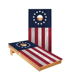 Betsy Ross Cornhole Boards Skips Garage Portable Outdoor Lawn Game Set. Fixed Price $377.64.