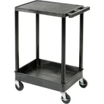Luxor STC21 Flat Top Shelf Plastic Utility Cart 24X18 300 Lbs.. Fixed Price $161.33.