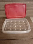Rubbermaid #0070 20 Deviled Egg Container/server With #0005 Red Lid. Fixed Price $10.99.