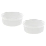 Corningware FS1 2.5 Qt/ 2.35L Round French White Casserole Dish (2-PACK). Fixed Price $67.37.
