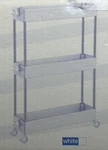 Spacekeeper Storage Rolling Cart, 3 Tier Laundry Room Organization Utili. Fixed Price $16.99.