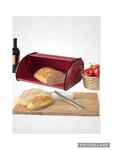 Home Basics Red Stainless Steel Bread Storage Box. Fixed Price $29.99.