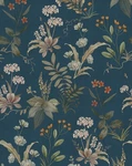 Dark Blue Floral Drawer Liner Peel And Stick Contact Paper Self Adhesive Wall.... Fixed Price $24.12.