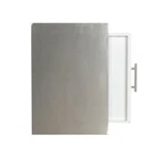 Linon Natalie Stainless Steel Top Rolling Kitchen Storage Cart White Wood. Fixed Price $162.74.