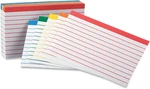 Coded Bar Ruled Index Cards 3 5 Assorted Colors 100/PACK. Fixed Price $10.34.
