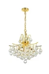 Elegant Lighting V8000D16G Toureg 16" Gold Chandelier Royal Cut Crystals. Fixed Price $140.00.