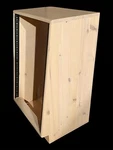 Nice-racks Handmade 14U Slanted Studio Rack, Choose Stain. Fixed Price $459.99.