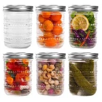 Mason Jars 16 Oz With Lids Packs, Vintage Wide Mouth Glass Canning For .... Fixed Price $36.25.