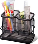 Kone Black Toothbrush Holders For Bathrooms, 2 Cups. Fixed Price $22.85.