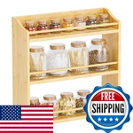 Stellstar Spice Rack Wall Mounted Organizer For Kitchen Counter Bamboo Sto. Fixed Price $62.63.