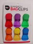 Clip'n 6 Magnetic Bag Clips Multi-purpose Assorted Colors 3 Inches Length. Fixed Price $11.99.