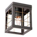 Single Ceiling Light With Brass Bars Country Tin. Fixed Price $139.99.