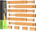 Antowin Bamboo Drawer Dividers, Expandable Separators Splitter, 1722 I.... Fixed Price $54.35.
