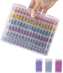 Vtg Diamond Painting Storage Containers, 96 Small Square Bottle, Clear. Fixed Price $18.99.