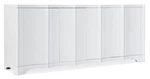 Hooker Furniture 628-55015 Melange 80"W 4 Door Drawer Media White Plaster /. Fixed Price $1610.00.