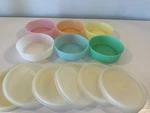 Lot Of Tupperware Little Wonders Snack Bowls #1286 With Lids. Fixed Price $19.99.