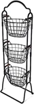 5184916 Harbor Adjustable 3-TIER Metal Floor Standing Fruit/home Storage Basket,. Fixed Price $176.99.