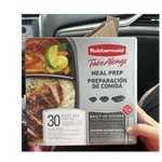 Rubbermaid Takealongs Meal Prep 30PC 7.7 Cup Built-in Divider Snap Lid Set. Fixed Price $13.50.
