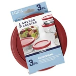 Anchor Hocking Replacement Lids For Glass Food 4 Cup (set Of 3), Red. Fixed Price $26.62.