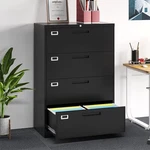 2/3/4 Drawers Lateral Metal File Cabinet Home Office Storage With Lock. Fixed Price $209.99.