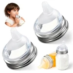 Palksky Silicone Mason Jar Sippy Cup Lids, Regular 1 Count (pack Of 2), Clear. Fixed Price $24.45.