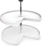 28" 2-TIER Lazy Susan Corner Organizer For Kitchen Cabinets White. Fixed Price $134.99.