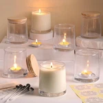 Darjen 12 Pack Clear Jars For Making Candles- 9 Oz Empty Glass .... Fixed Price $45.09.