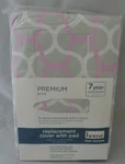 New Homz Cotton Padded Ironing Board Cover Pink Gray White Elastic Wstraps. Fixed Price $14.99.