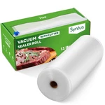 Syntus 11" X Food Vacuum Seal Roll Keeper With Cutter 150', Clear. Fixed Price $40.17.