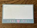 Vintage Current Inc 3 X 5 Recipe Cards - Blue Pink Hearts 18 Ct. Fixed Price $8.99.